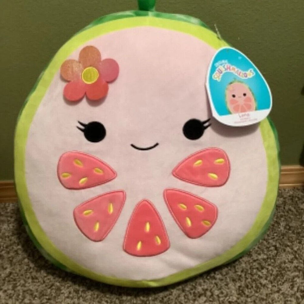 Squishmallow Lena 16 inch Guava New With Tag Costco Exclusive Kellytoy Cute Soft